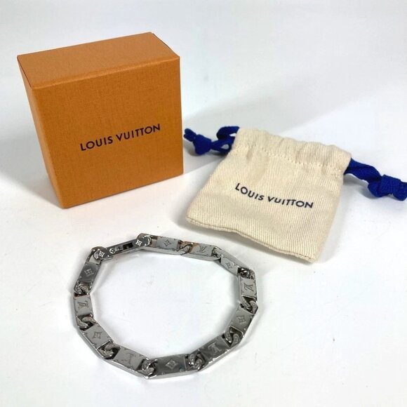 LOUIS VUITTON M0921L Bracelet-Monogram Tied Up Accessories Bracelet Metal Silver - Picture 8 of 8